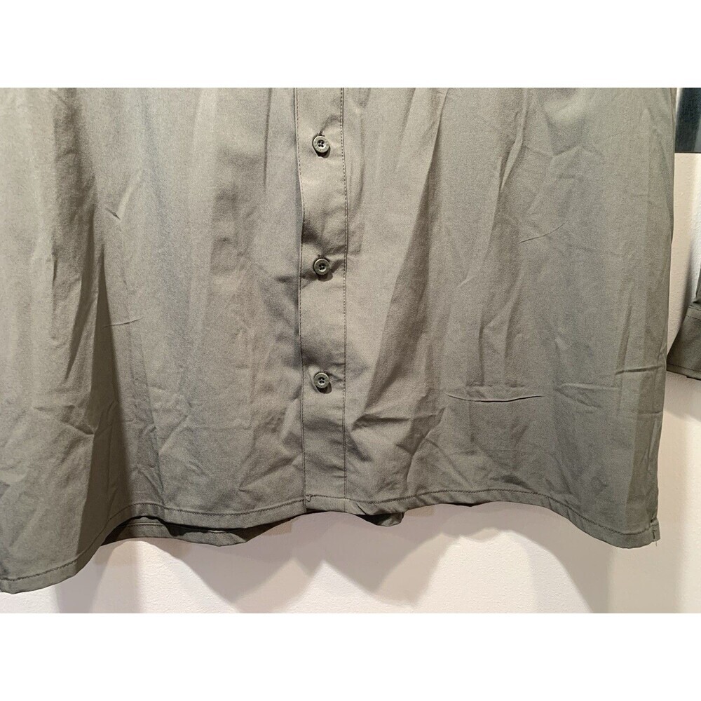 Dickies Vented Gray Long Sleeve Be Cool Performance Button Up Work Shirt 2XL - Picture 15 of 16